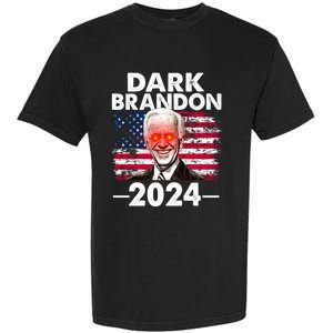 Dark Brandon Funny Biden Saving America Flag Political Garment-Dyed Heavyweight T-Shirt