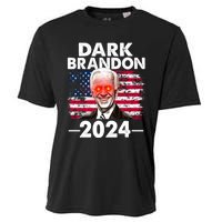 Dark Brandon Funny Biden Saving America Flag Political Cooling Performance Crew T-Shirt