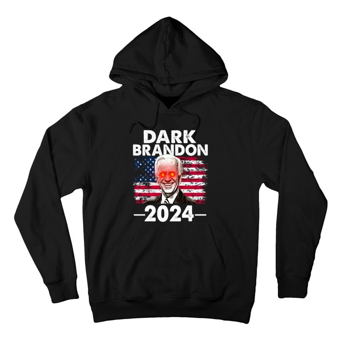 Dark Brandon Funny Biden Saving America Flag Political Hoodie