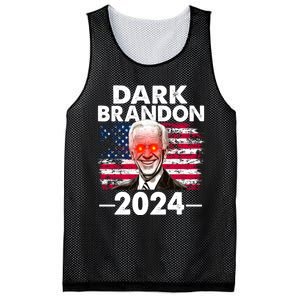 Dark Brandon Funny Biden Saving America Flag Political Mesh Reversible Basketball Jersey Tank