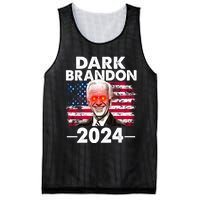 Dark Brandon Funny Biden Saving America Flag Political Mesh Reversible Basketball Jersey Tank