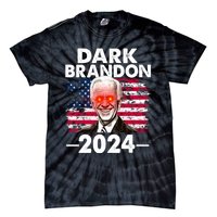 Dark Brandon Funny Biden Saving America Flag Political Tie-Dye T-Shirt