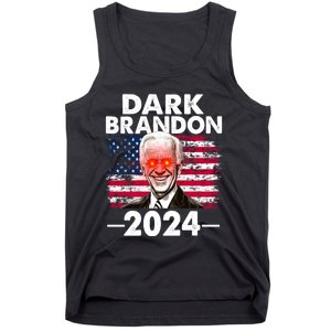 Dark Brandon Funny Biden Saving America Flag Political Tank Top