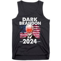 Dark Brandon Funny Biden Saving America Flag Political Tank Top