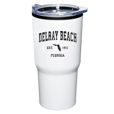 Delray Beach Florida Fl Vintage Established Athletic Sports Design Tumbler