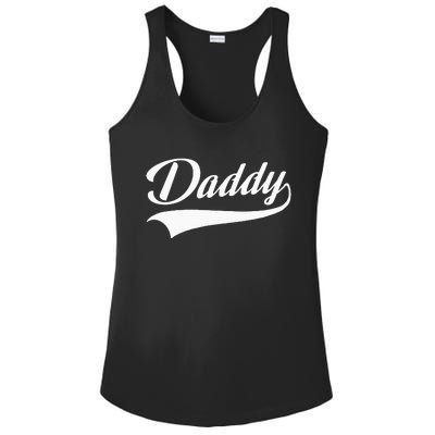 Daddy Best Father Ladies PosiCharge Competitor Racerback Tank