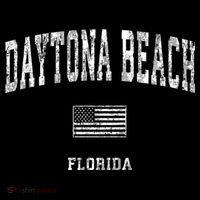 Daytona Beach Florida Fl Vintage American Flag Tall T-Shirt