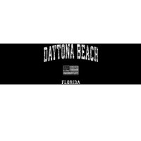 Daytona Beach Florida Fl Vintage American Flag Bumper Sticker