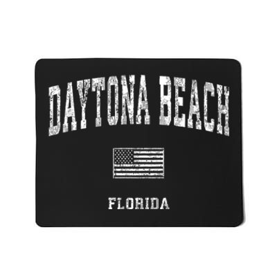 Daytona Beach Florida Fl Vintage American Flag Mousepad