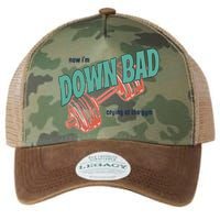 Down Bad Funny Crying At The Gym Legacy Tie Dye Trucker Hat