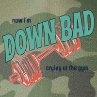 Down Bad Funny Crying At The Gym Legacy Tie Dye Trucker Hat