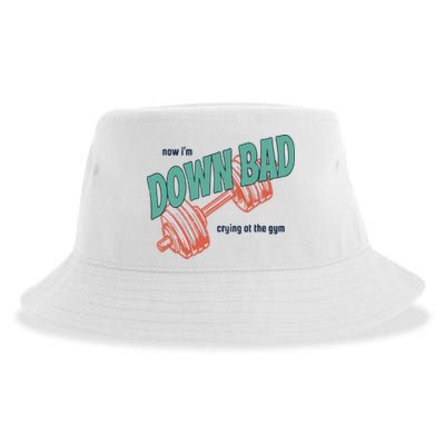 Down Bad Funny Crying At The Gym Sustainable Bucket Hat