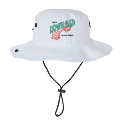 Down Bad Funny Crying At The Gym Bucket Hat