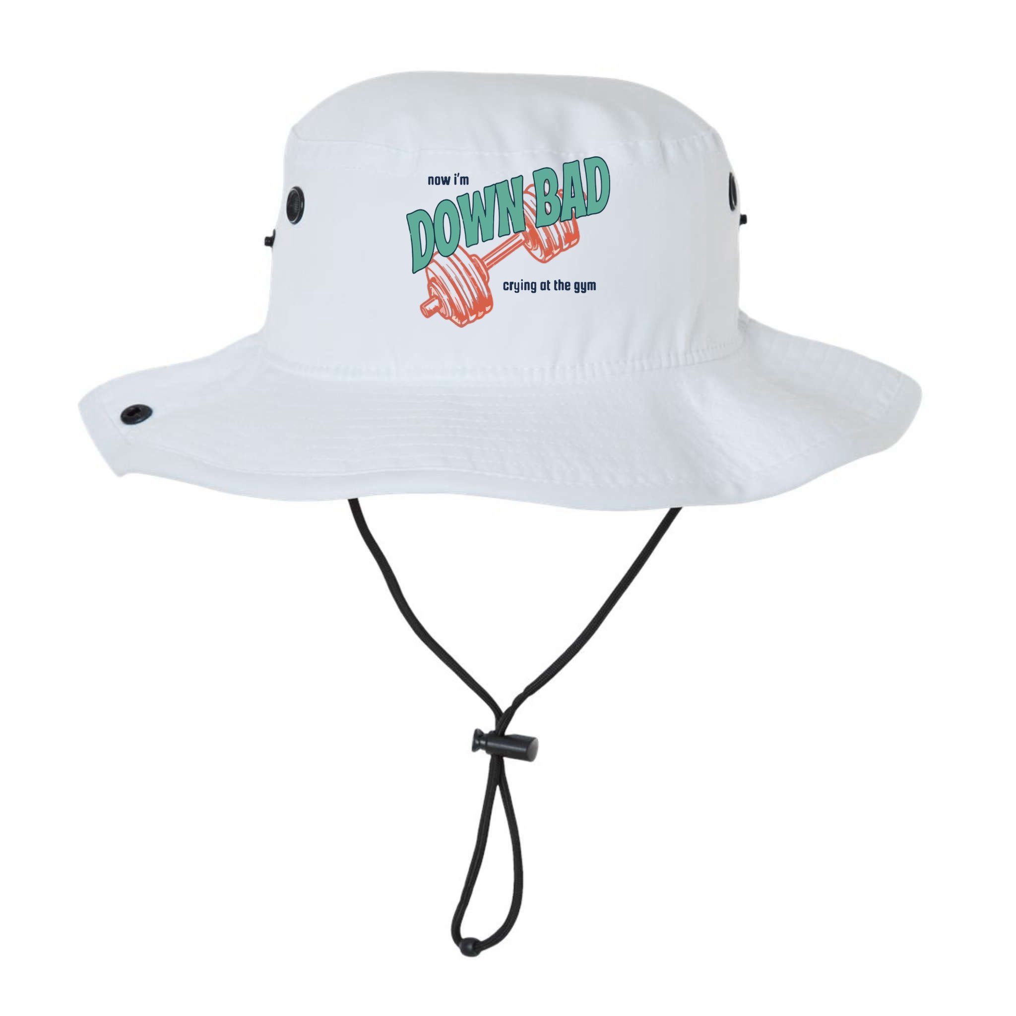 Down Bad Funny Crying At The Gym Bucket Hat