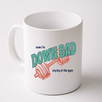 Down Bad Funny Crying At The Gym Mug