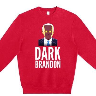 Dark Brandon Funny Meme Saving America Joe Biden Premium Crewneck Sweatshirt