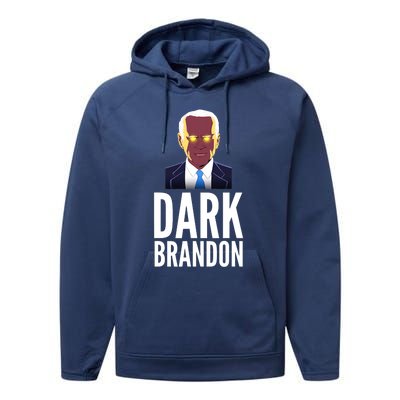 Dark Brandon Funny Meme Saving America Joe Biden Performance Fleece Hoodie