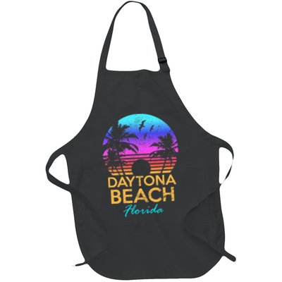 Daytona Beach Florida Vintage Sunset Summer Vibe Graphic Apron