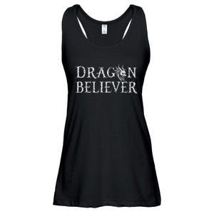 Dragon Believer Fantasy Funny Ladies Essential Flowy Tank