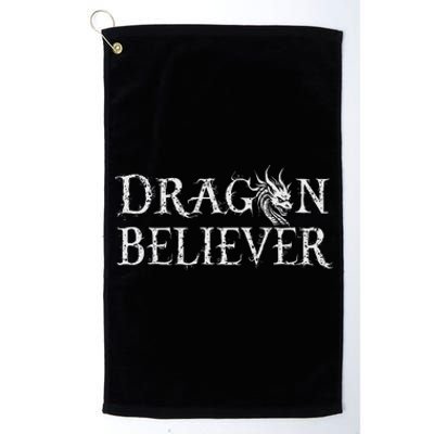 Dragon Believer Fantasy Funny Platinum Collection Golf Towel