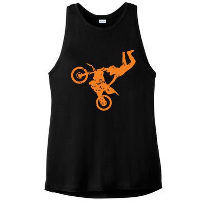 DIRT BIKE FREESTYLE Motocross Ladies PosiCharge Tri-Blend Wicking Tank