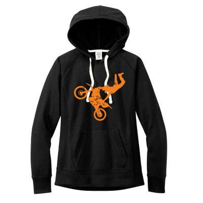 DIRT BIKE FREESTYLE Motocross Women's Fleece Hoodie