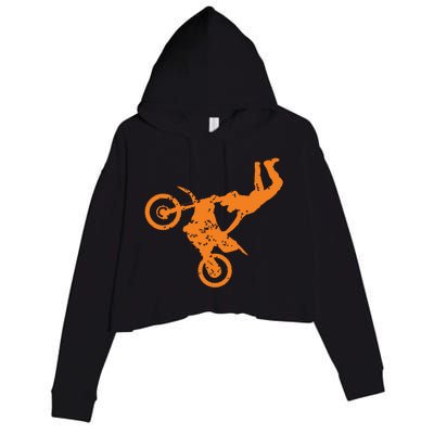 DIRT BIKE FREESTYLE Motocross Crop Fleece Hoodie