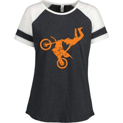 DIRT BIKE FREESTYLE Motocross Enza Ladies Jersey Colorblock Tee