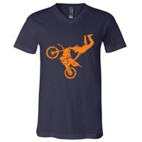 DIRT BIKE FREESTYLE Motocross V-Neck T-Shirt