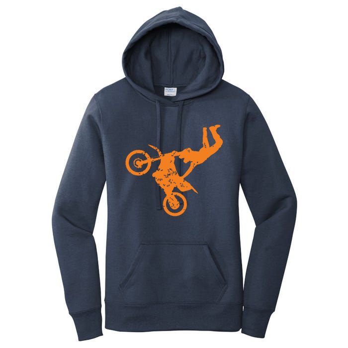 DIRT BIKE FREESTYLE Motocross Women's Pullover Hoodie