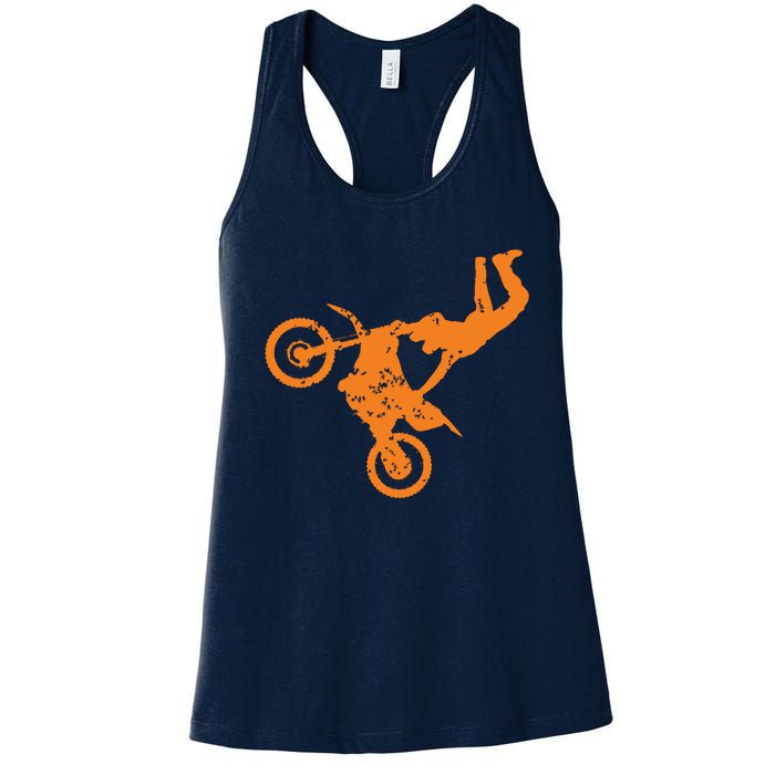 DIRT BIKE FREESTYLE Motocross Women's Racerback Tank