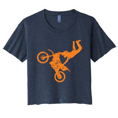 DIRT BIKE FREESTYLE Motocross Women's Crop Top Tee