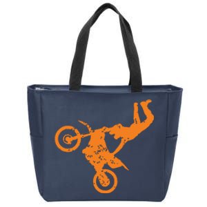 DIRT BIKE FREESTYLE Motocross Zip Tote Bag