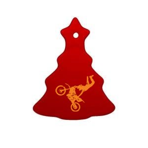 DIRT BIKE FREESTYLE Motocross Ceramic Tree Ornament