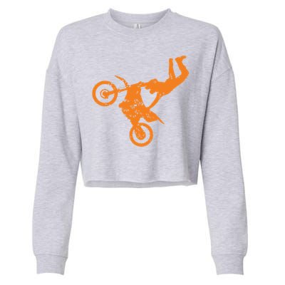 DIRT BIKE FREESTYLE Motocross Cropped Pullover Crew