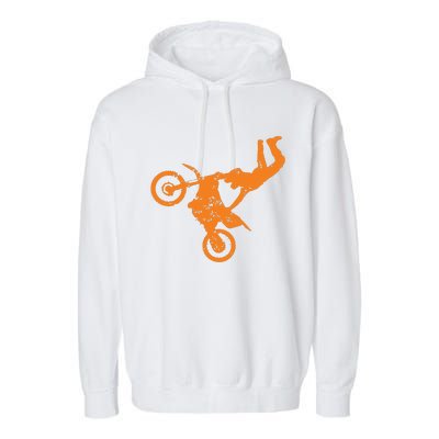 DIRT BIKE FREESTYLE Motocross Garment-Dyed Fleece Hoodie