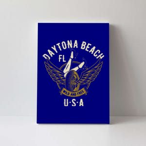 Daytona Beach Fl Legs In Heels Hotrod Biker Wings Canvas