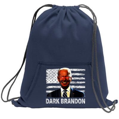 Dark Brandon Funny Biden Saving America Flag Political Sweatshirt Cinch Pack Bag