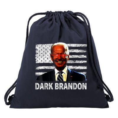 Dark Brandon Funny Biden Saving America Flag Political Drawstring Bag