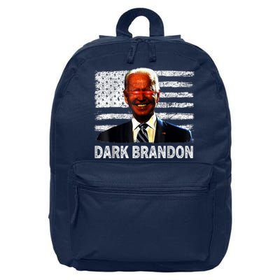 Dark Brandon Funny Biden Saving America Flag Political 16 in Basic Backpack