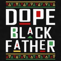 Dope Black Father Happy Fathers Day Husband Dad Ladies PosiCharge Tri-Blend Wicking Tank