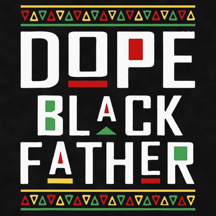 Dope Black Father Happy Fathers Day Husband Dad Ladies PosiCharge Tri-Blend Wicking Tank
