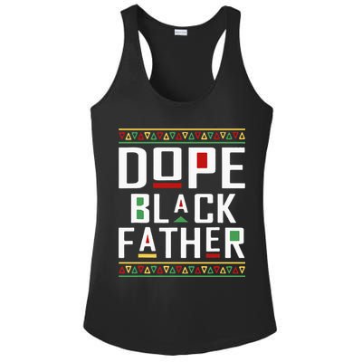 Dope Black Father Happy Fathers Day Husband Dad Ladies PosiCharge Competitor Racerback Tank