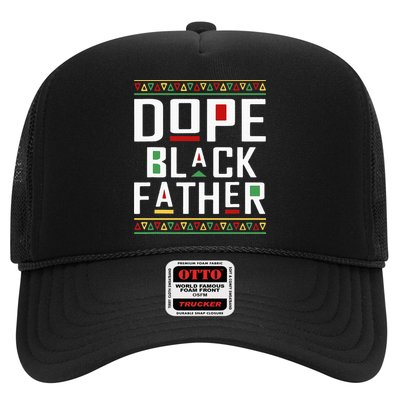 Dope Black Father Happy Fathers Day Husband Dad Trucker Hat