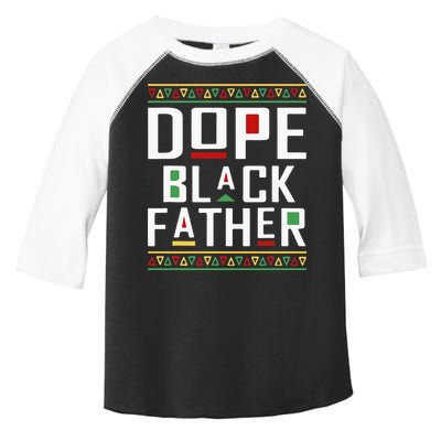 Dope Black Father Happy Fathers Day Husband Dad Toddler Fine Jersey T-Shirt