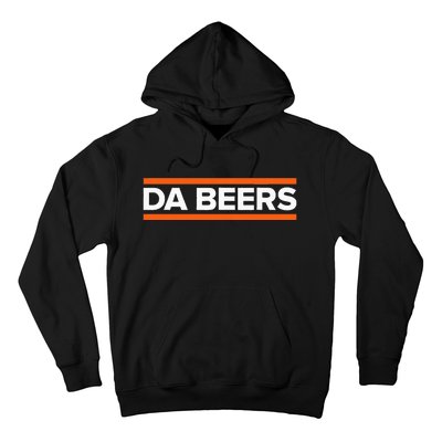 Da Beers Funny Party Beer Day Drinking Blue & Orange Hoodie