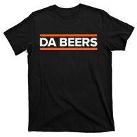 Da Beers Funny Party Beer Day Drinking Blue & Orange T-Shirt