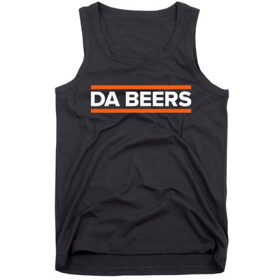 Da Beers Funny Party Beer Day Drinking Blue & Orange Tank Top