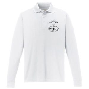 Down Bad Fuck It Performance Long Sleeve Polo