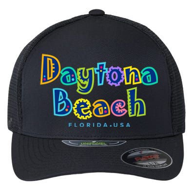 Daytona Beach Florida Souvenir Meaningful Gift Flexfit Unipanel Trucker Cap